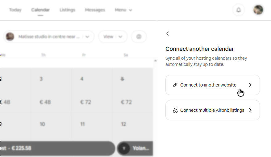 Airbnb Calendar step 5